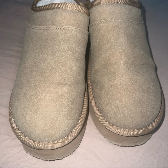 American eagle hangout slip on platform bootie slippers woman’s size 8.5 - Picture 2 of 13
